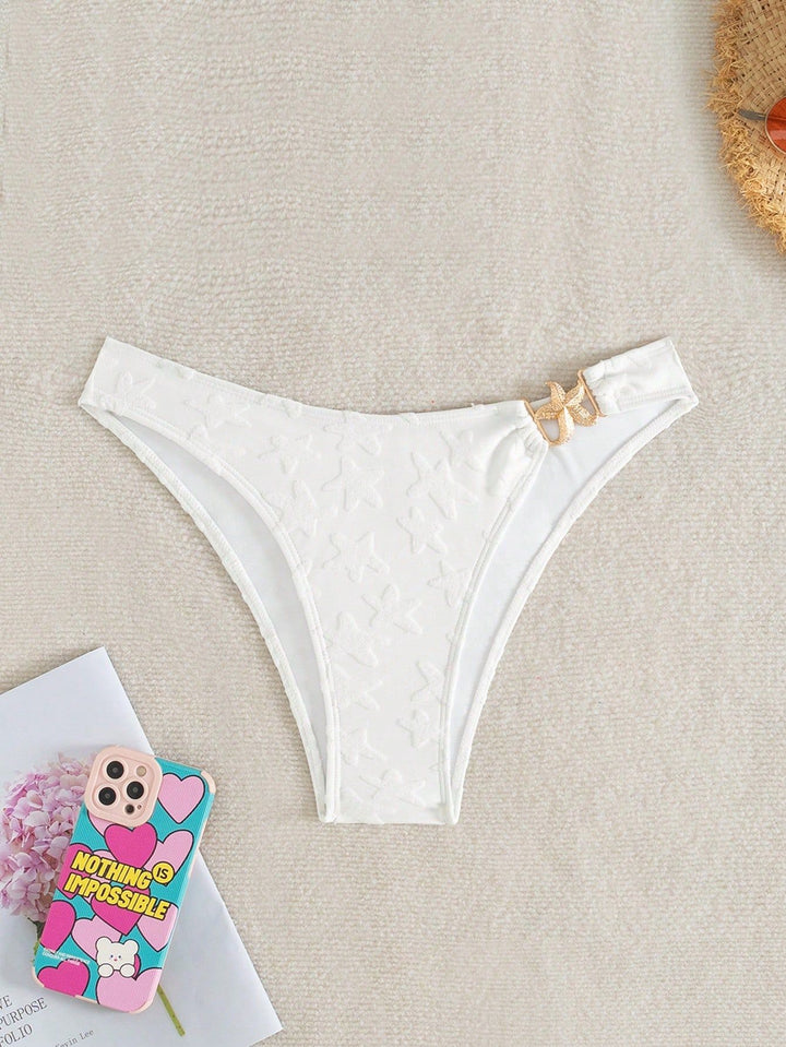 Damen Hochgeschnittenes Bikiniunterteil mit floralen Mustern Echo Archiv
