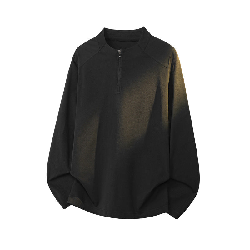 Sportlicher Herrenpullover mit Stehkragen und Reißverschluss Echo Archive