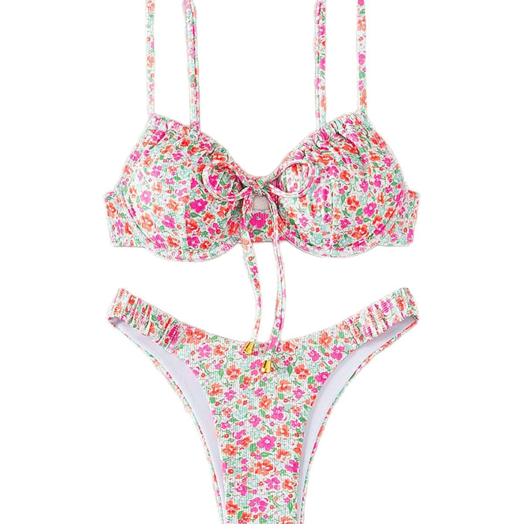 Damen Blumenmuster Bikini-Set Echo Archiv