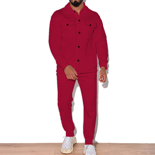 Herren Lässiges Set aus Hemd und Jogginghose Echoarchiv