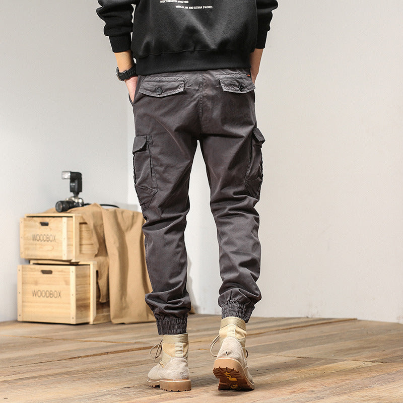 Herren Cargo-Jogger mit Tunnelzugbund, Mehrfachtaschen und elastischen Knöchelabschlüssen Echo Archiv