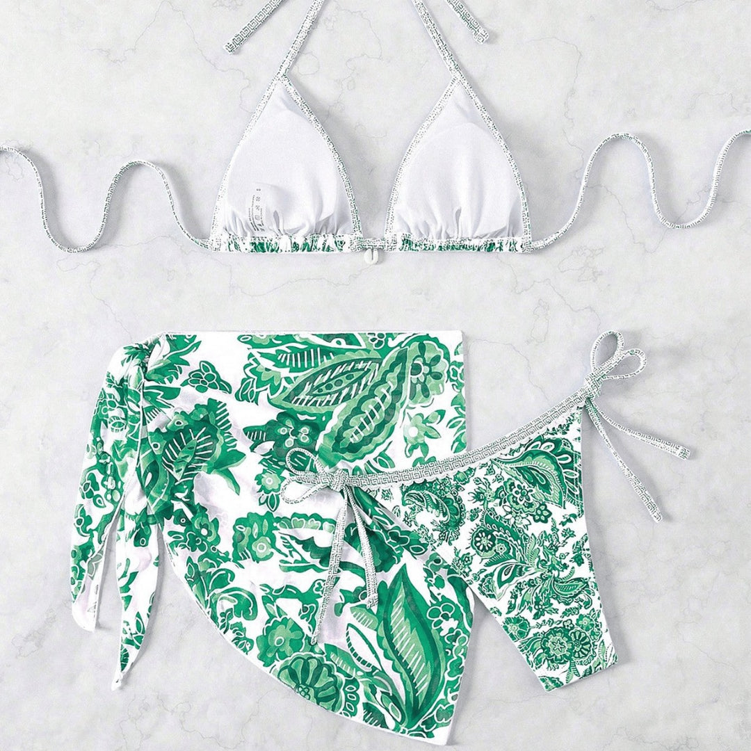 Damen Triangel-Bikini-Set mit voluminösen Rüschen Echo Archiv