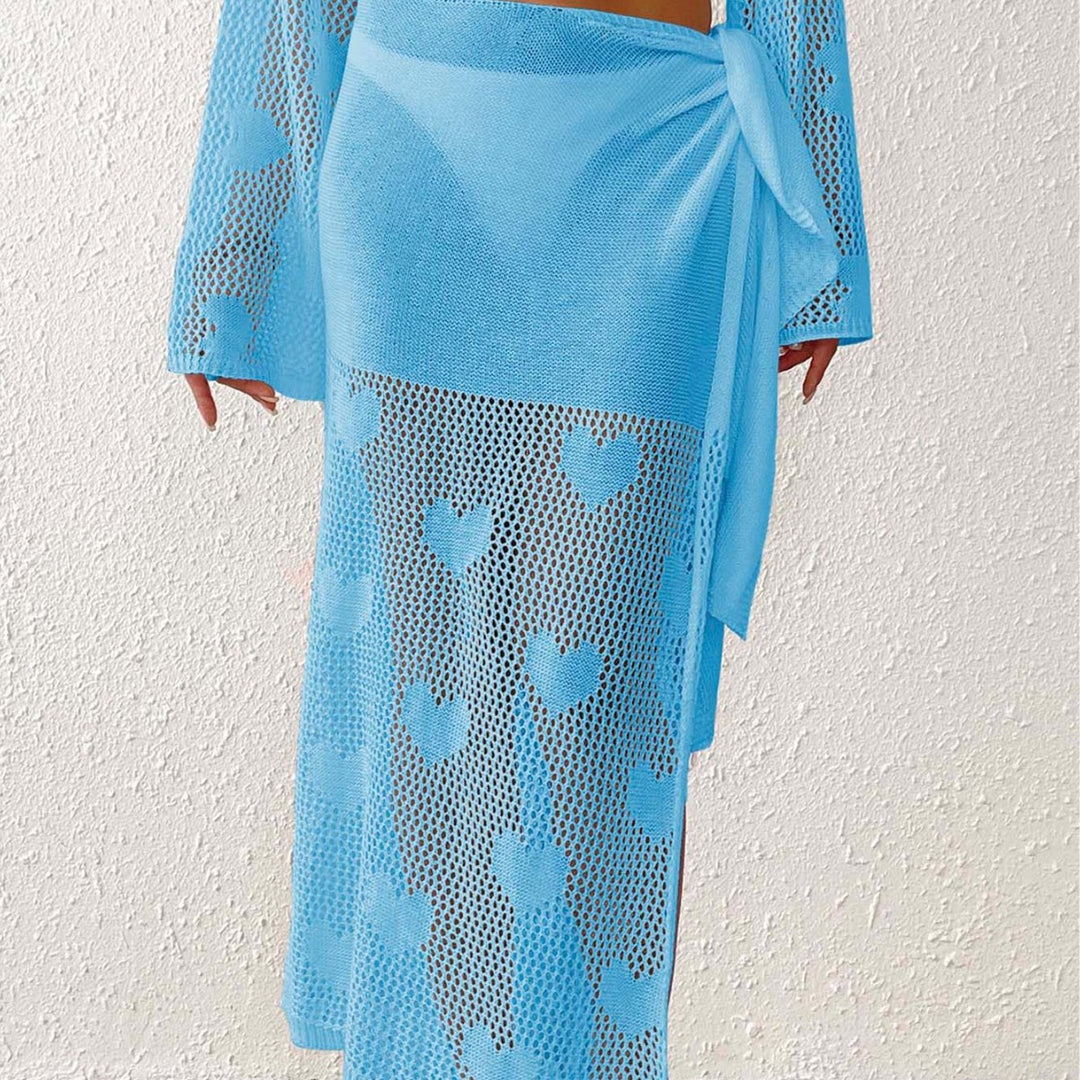 Damen transparenter Häkel-Strandsarong Echo Archiv