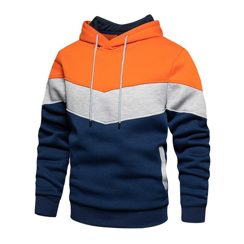 Herren Sportlicher Kapuzenpullover mit Echoarchivrnem Farbblockdesign und atmungsaktiven Eigenschaften Echoarchiv