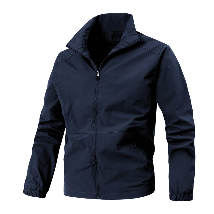 Herren Leichte Softshelljacke mit Stehkragen, winddichter Membran und Reißverschlusstaschen Echoarchiv