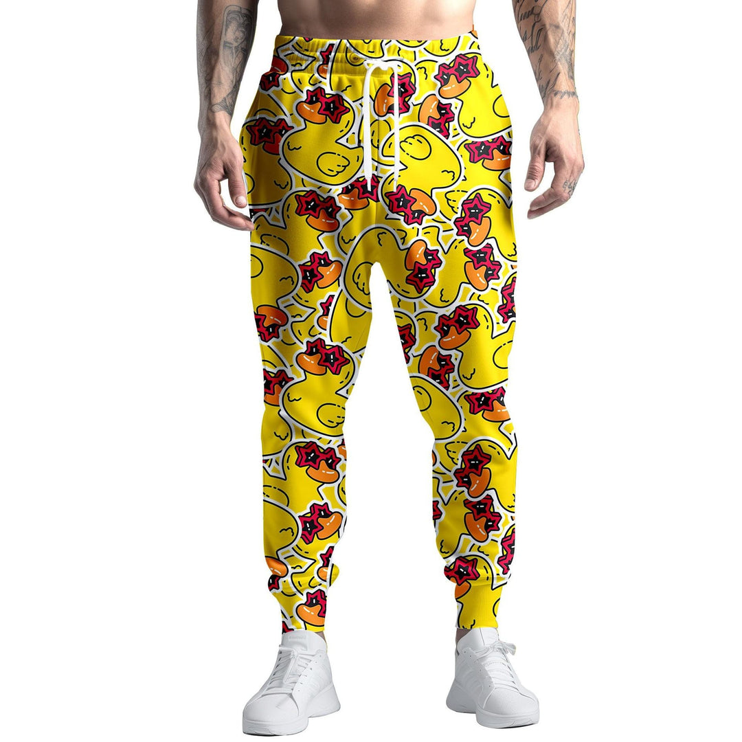 Herren Sportliche Jogginghose mit kreativem Mustermix Echoarchiv