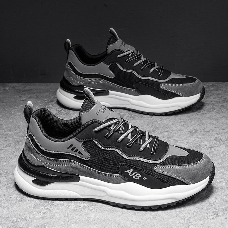 Herren Casual‑Straßen‑Sneaker mit mehrschichtiger Gummiplattform und atmungsaktiven Mesh‑Overlays – Norré