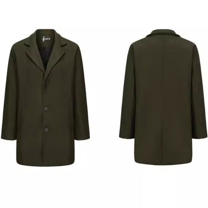 Herren eleganter Melton-Mantel Echoarchiv