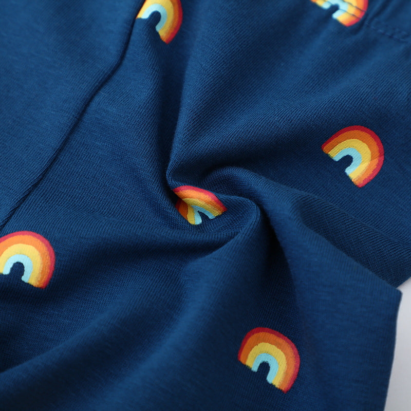 Mädchen Leggings mit buntem Regenbogenmotiv Echo Archiv