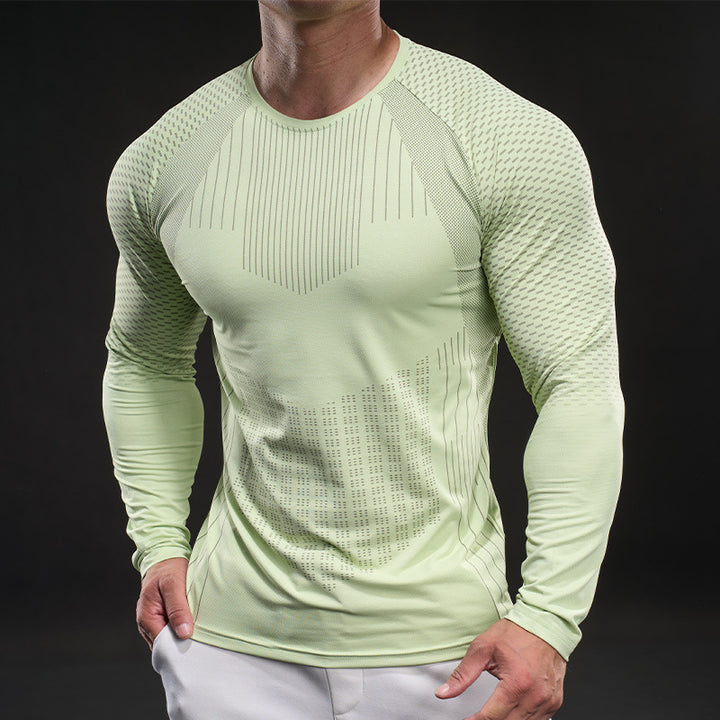 Herren langärmeliges Funktionsshirt mit atmungsaktiver Mesh-Technologie Echoarchiv