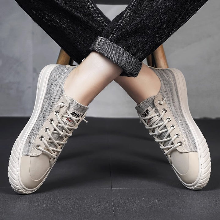 Unisex leichte retro Canvas-Sneaker mit verstärkter Zehenkappe und profilierter Gummisohle – Norré