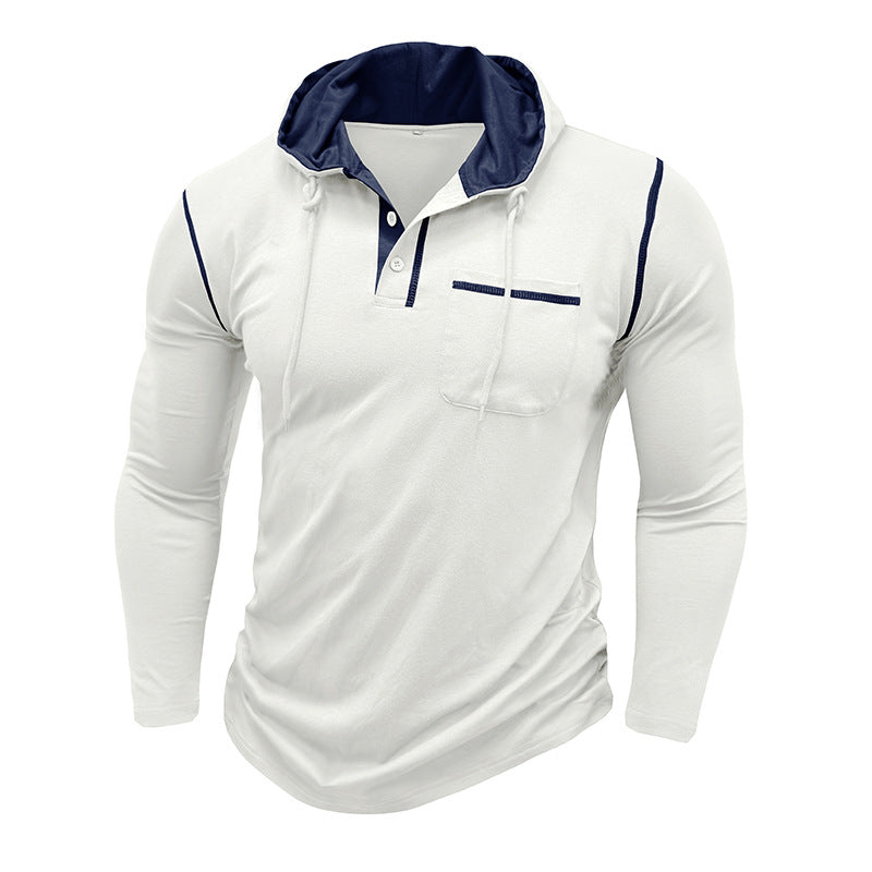 Herren Longsleeve-Hemd mit Kapuze Echoarchiv