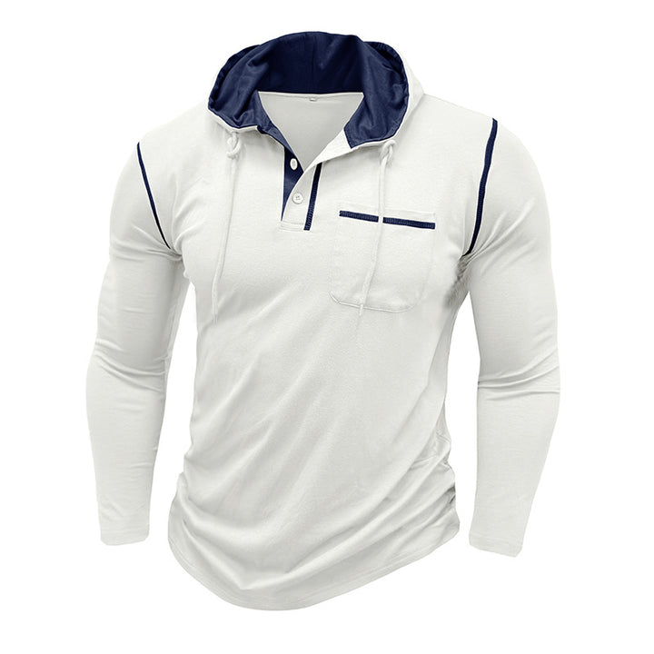 Herren Longsleeve-Hemd mit Kapuze Echoarchiv