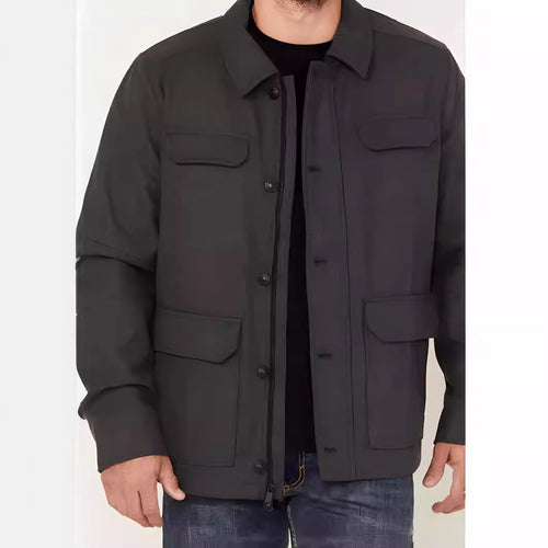 Herren Übergangsjacke mit praktischen Taschen und modernem Schnitt Echoarchiv