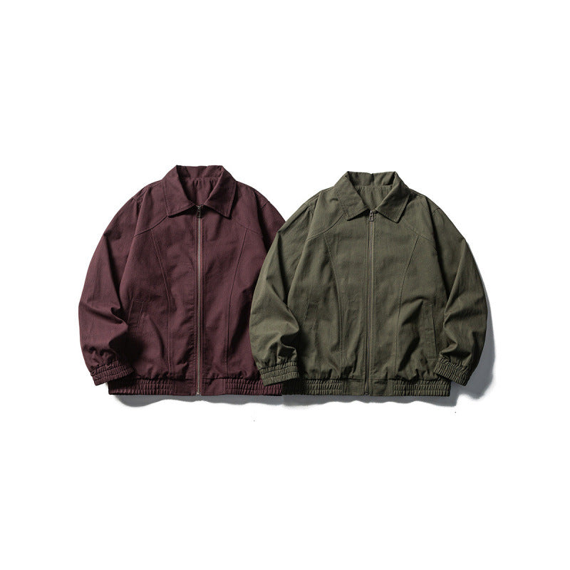 Herren Boxy-Fieldjacke im Utility-Look mit Stehkragen, durchgehendem Reißverschluss und elastischem Saum Echo Archiv