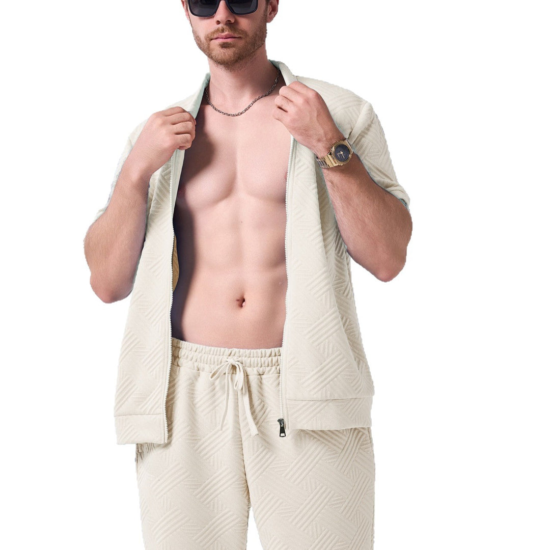 Herren Freizeit-Set mit modernem Design und atmungsaktiven Materialien Echoarchiv