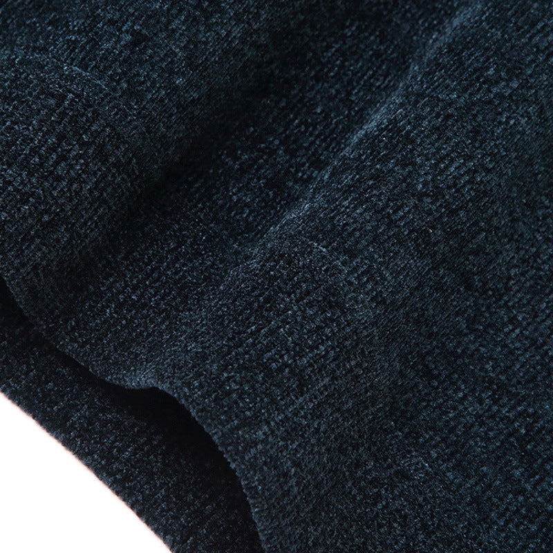 Herren Wärmender Rundhals-Pullover mit Fleece-Innenfutter – Norvane