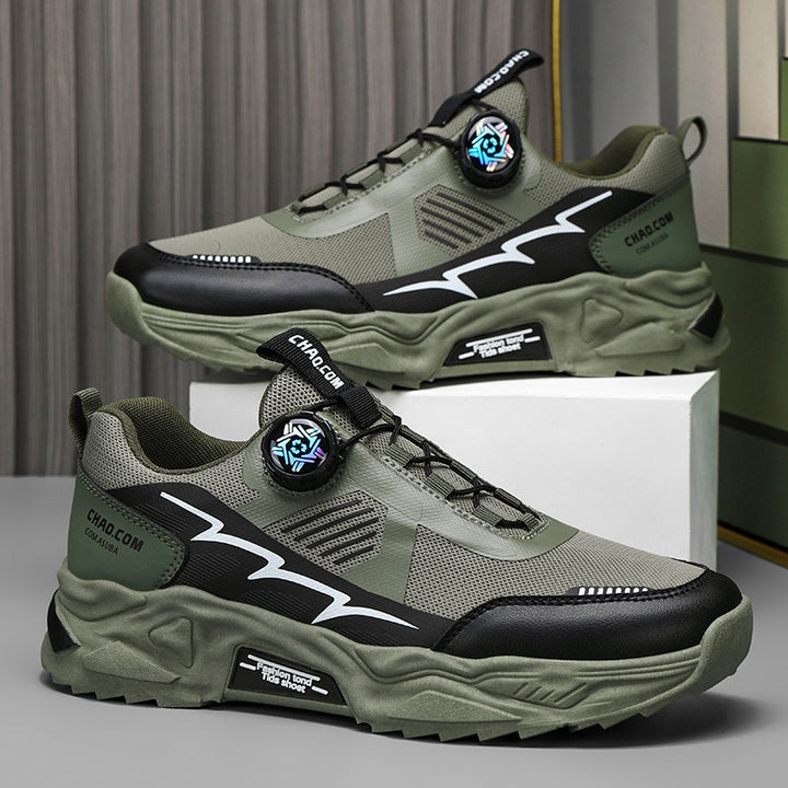 Herren robuste Outdoor-Chunky-Sneaker mit Drehverschluss, atmungsaktivem Strickoberteil und profiliertem Dämpfungssystem – Norré