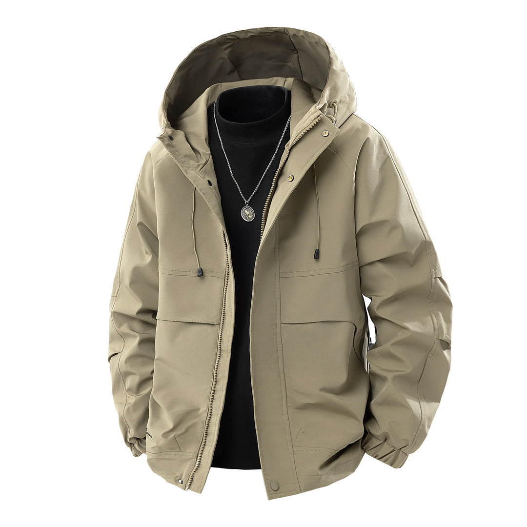 Herren Technische Kapuzen-Outdoorjacke mit Utility-Taschen und winddichter Membran Echo Archiv