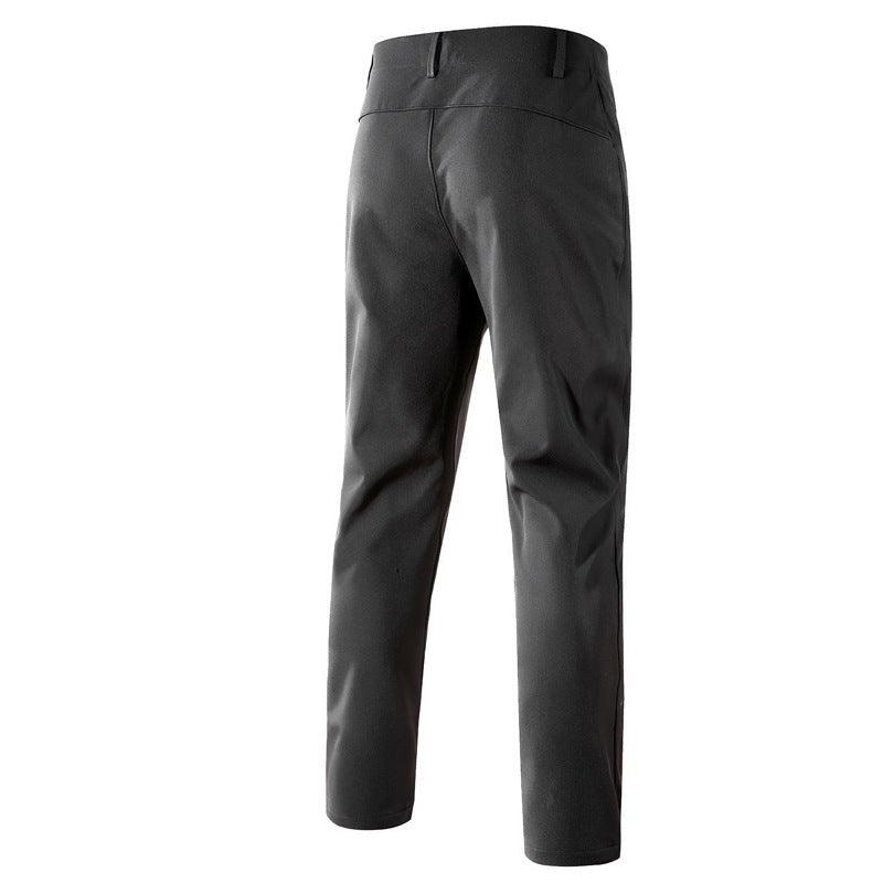 Herren Softshell-Outdoorhose mit engem Tapered‑Schnitt, integriertem Gürtel & Reißverschlusstaschen Echoarchiv