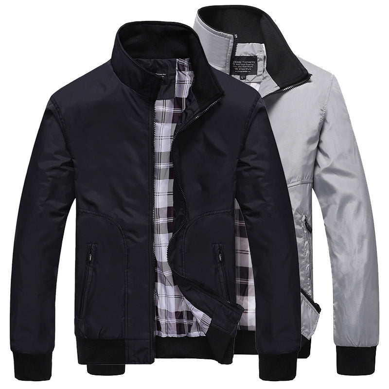 Herren Übergangsjacke mit hohem Kragen und bequemen Taschen Echo Archiv