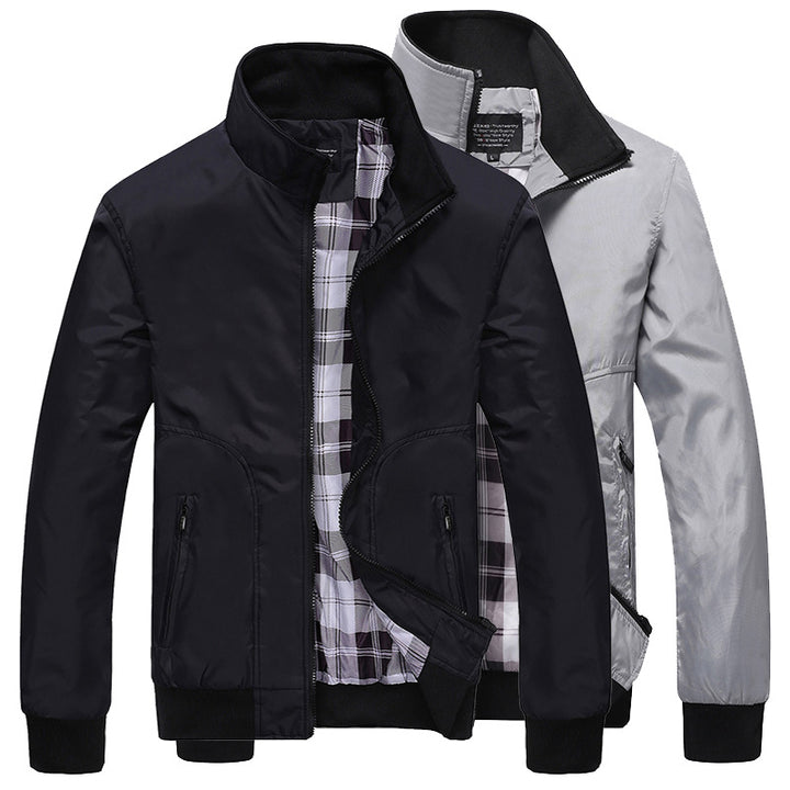 Herren Übergangsjacke mit hohem Kragen und bequemen Taschen Echo Archiv