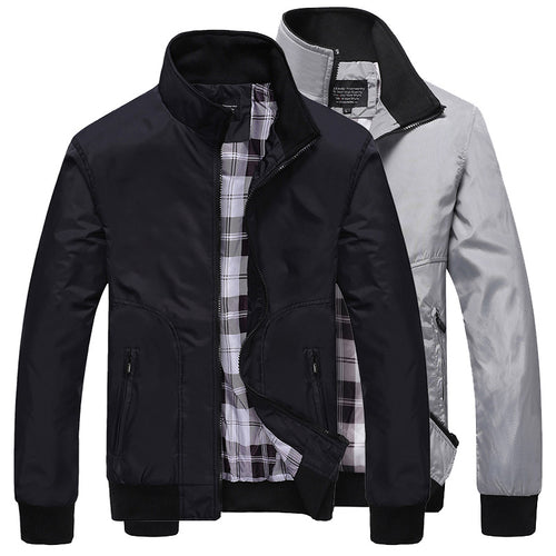 Herren Übergangsjacke mit hohem Kragen und bequemen Taschen Echo Archiv