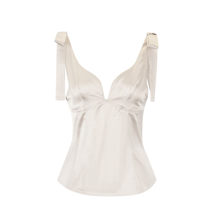 Damen elegantes Top mit verstellbaren Trägern und seidig-glänzendem Finish Echo Archiv