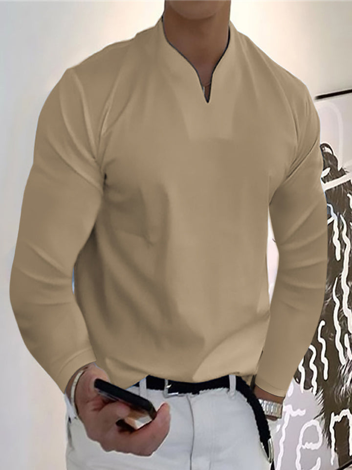 Herren Lässiges Langarmshirt Echo Archiv