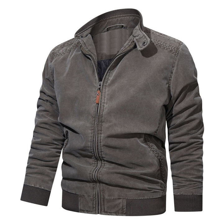 Herren Modische Bomberjacke mit Reißverschluss und feinen Details Echo Archiv
