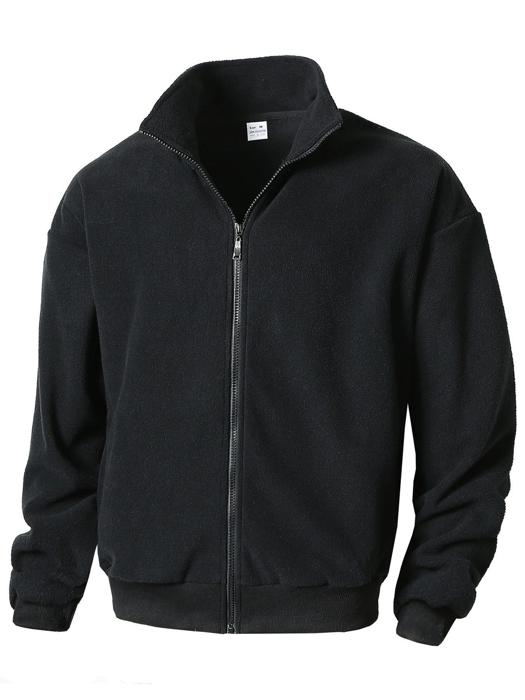 Herren Fleecejacke mit hohem Kragen und Reißverschluss Echoarchiv