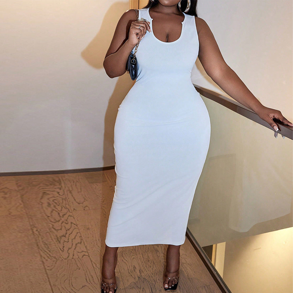 Damen Langarm Kleid mit figurbetontem Schnitt und hochwertiger Rippstruktur Echo Archiv