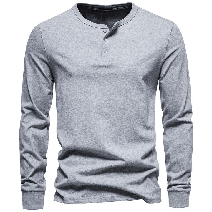 Herren Langarm-Henley-Shirt mit Knopfleiste und hohem Tragekomfort Echoarchiv