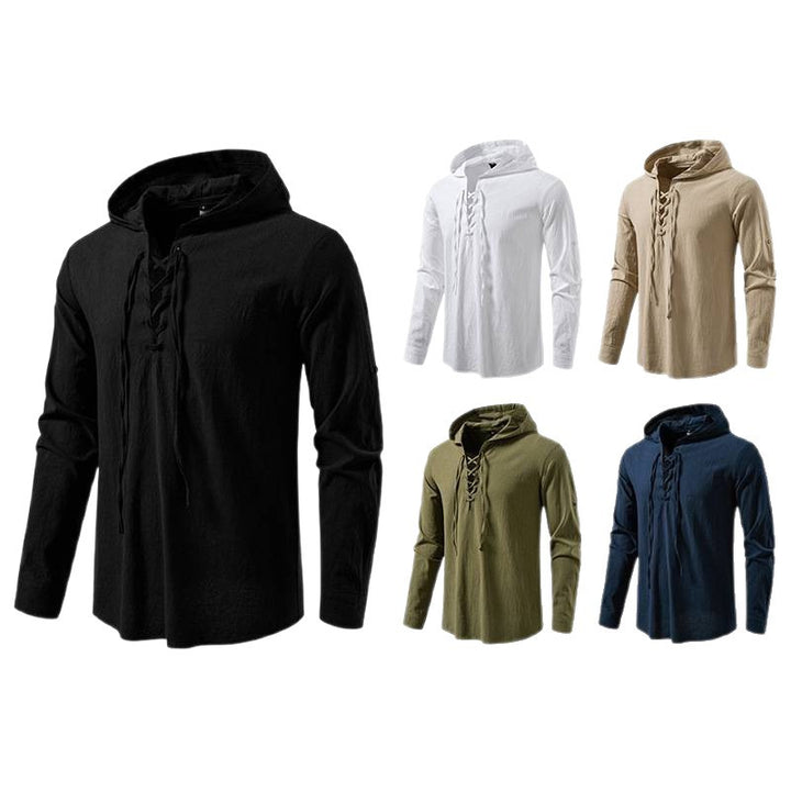 Herren Kapuzentop mit einzigartigem Schnürdesign Echoarchiv