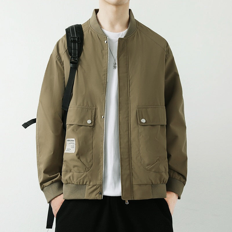 Herren Moderne Utilityjacke mit Stehkragen Echo Archiv