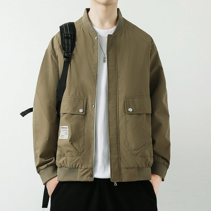 Herren Moderne Utilityjacke mit Stehkragen Echo Archiv