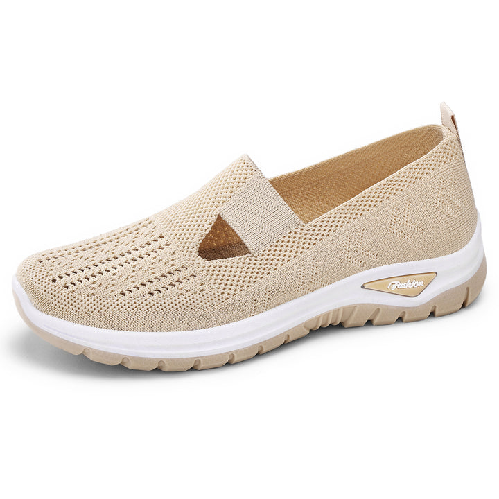 Damen nan gestrickter Schlupfsneaker mit atmungsaktivem Obermaterial und stoßdämpfender Profilsohle Echo Archiv