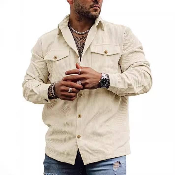 Herren cordjacke im lässigen Schnitt Echoarchiv