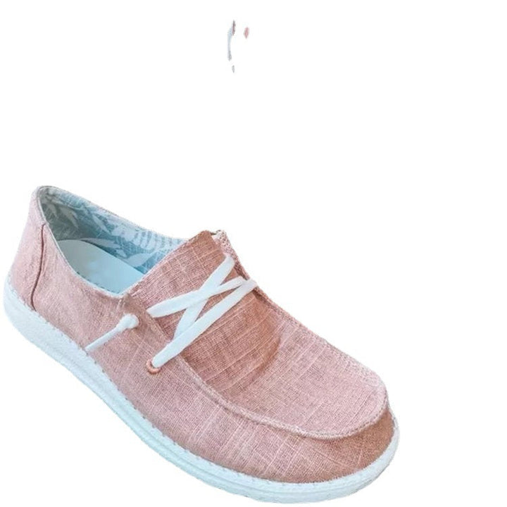 Damen Freizeit-Slip-On Schuhe mit elastischen Schnürdetails und rutschfester Sohle Echoarchiv
