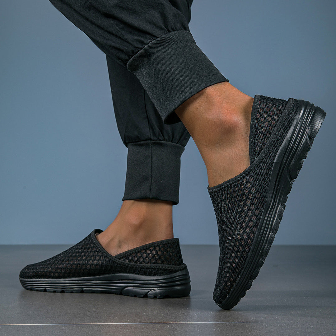 Damen nan luftige Schlupfsneaker mit Honigwaben-Strickoberteil und gedämpfter Komfortsohle Echo Archiv