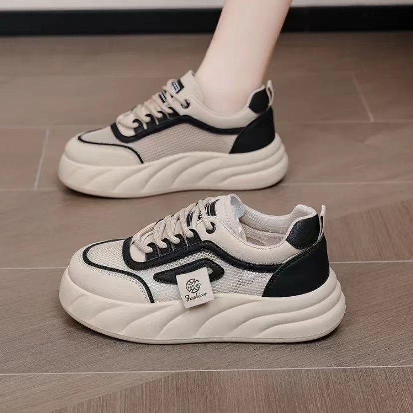 Damen Komfortable und trendige Sneakers mit atmungsaktivem Mesh und dicker Sohle Echo Archiv