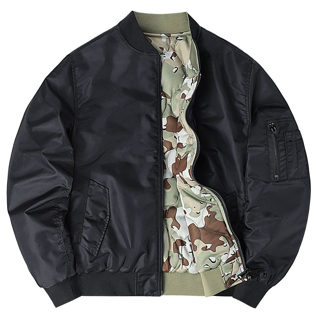 Herren  Classic Pilot Bomberjacke mit Utility-Ärmeltasche und gestepptem Futter Echo Archiv