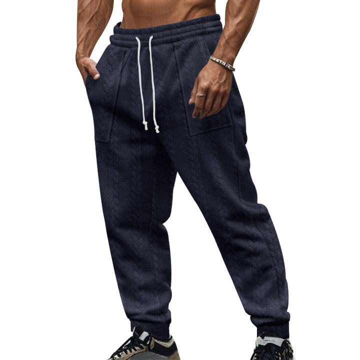 Herren lässige Strick-Jogginghose mit elastischem Bund und praktischen Taschen Echoarchiv