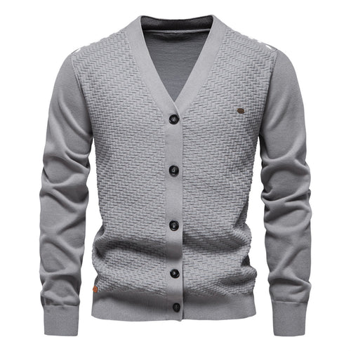 Herren Strickjacke mit strukturiertem Muster Echoarchiv