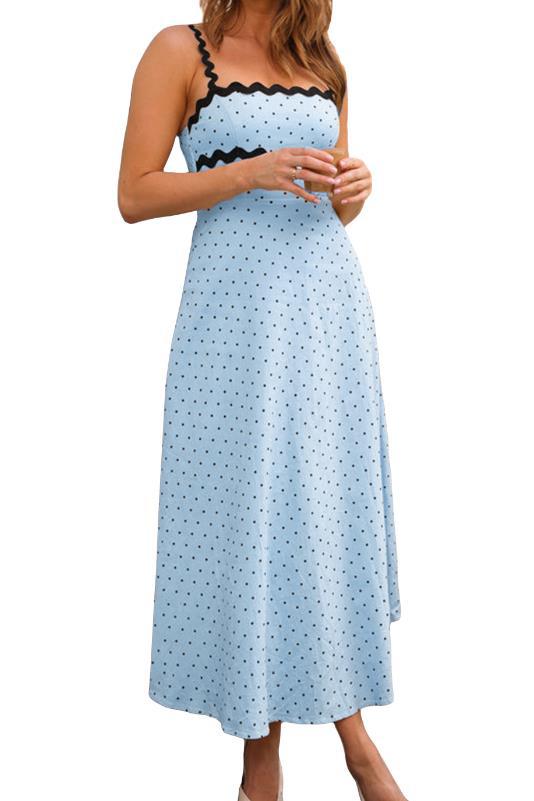 Damen Maxikleid mit Spitze und verspieltem Polka-Dot-Muster Echo Archiv