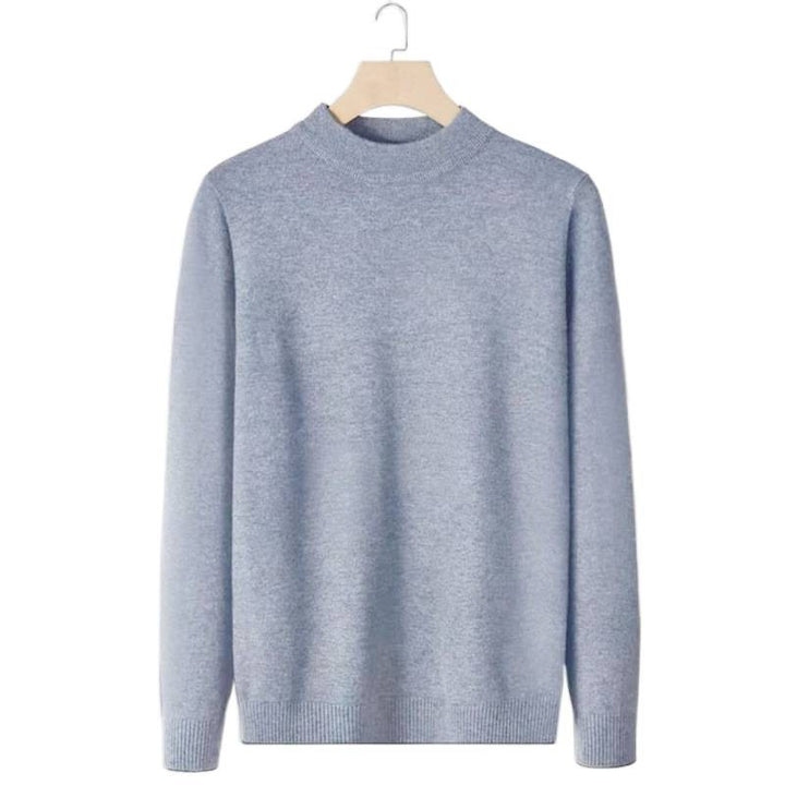 Damen Feinstrick-Stehkragenpullover aus Baumwollmix mit gerippten Bündchen Echoarchiv