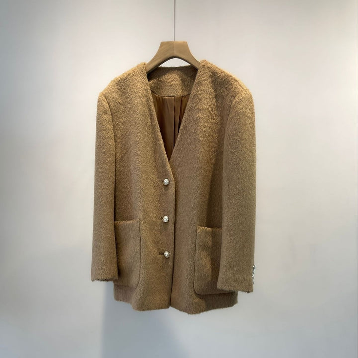 Eleganter strukturierter Blazer für Frauen Echoarchiv