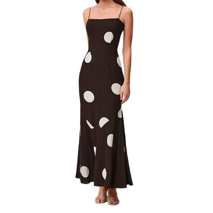 Damen Maxikleid mit elegantem Polka-Dot-Muster Echo Archiv