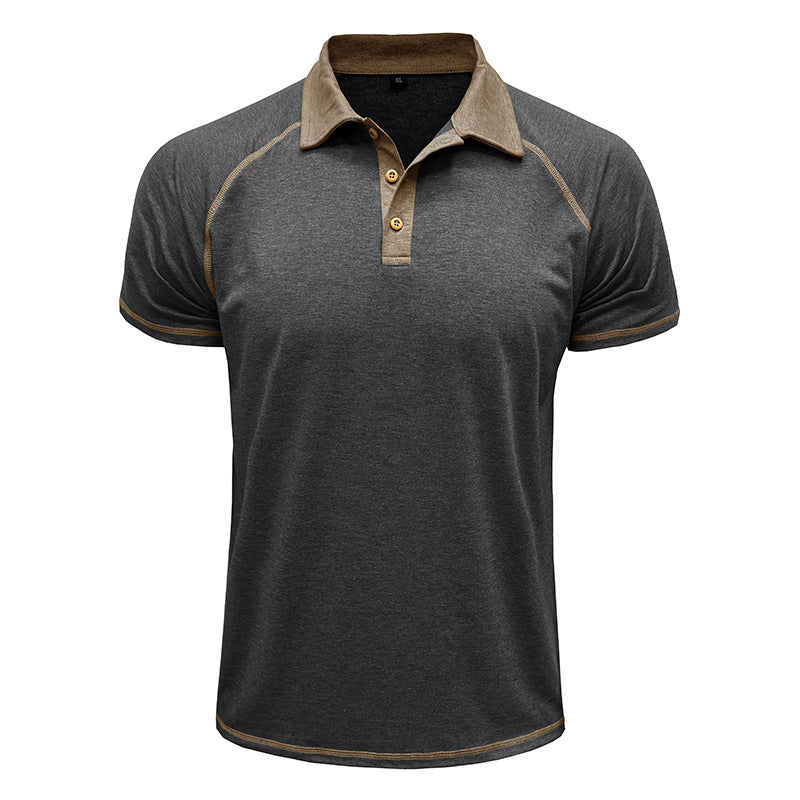 Herren lässiges Poloshirt mit kontrastierenden Einfassungen und hochwertigem Baumwollmix Echoarchiv