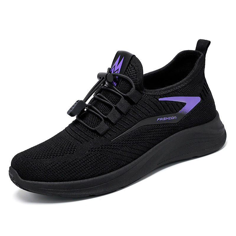 Damen nan leichte Strick-Sneaker mit Schnellverschluss, atmungsaktiver Sockenkonstruktion und stoßdämpfender EVA-Sohle Echo Archiv